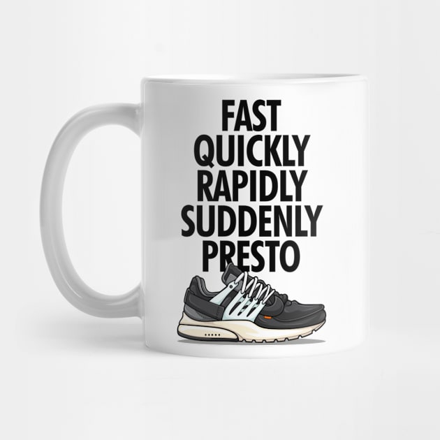 Presto OW Black Retro Sneaker by milatees